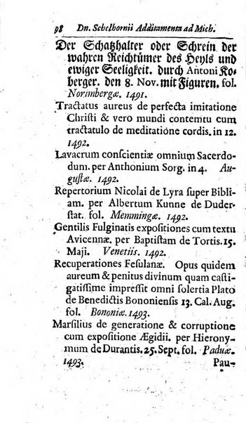 Miscellanea lipsiensia, ad incrementum rei litterariae edita, cum praefatione domini D. Jo. Francisci Buddei theologi, philisophi, et polyhistoris in Academia Ienensi celeberrimi