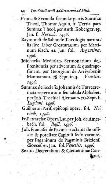 Miscellanea lipsiensia, ad incrementum rei litterariae edita, cum praefatione domini D. Jo. Francisci Buddei theologi, philisophi, et polyhistoris in Academia Ienensi celeberrimi