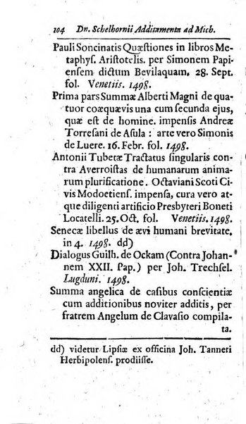 Miscellanea lipsiensia, ad incrementum rei litterariae edita, cum praefatione domini D. Jo. Francisci Buddei theologi, philisophi, et polyhistoris in Academia Ienensi celeberrimi