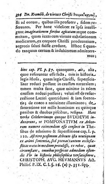 Miscellanea lipsiensia, ad incrementum rei litterariae edita, cum praefatione domini D. Jo. Francisci Buddei theologi, philisophi, et polyhistoris in Academia Ienensi celeberrimi