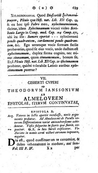 Miscellanea Lipsiensia nova, ad incrementum scientiarum, ab his qui sunt in colligendis Eruditorum novis actis occupati per partes publicata. Edendi consilium suscepit, sua nonnulla passim addidit, praefationem, qua instituti ratio explicatur, praemisit Frider. Otto Menckenius phil et I.V. Doctor