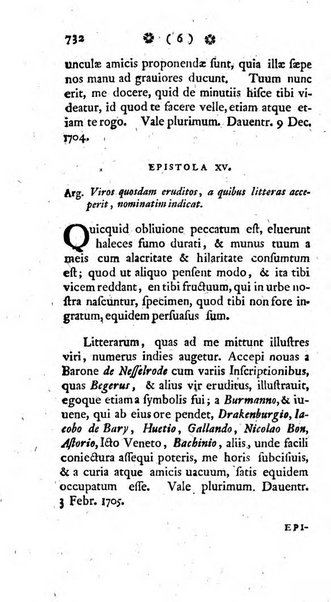 Miscellanea Lipsiensia nova, ad incrementum scientiarum, ab his qui sunt in colligendis Eruditorum novis actis occupati per partes publicata. Edendi consilium suscepit, sua nonnulla passim addidit, praefationem, qua instituti ratio explicatur, praemisit Frider. Otto Menckenius phil et I.V. Doctor