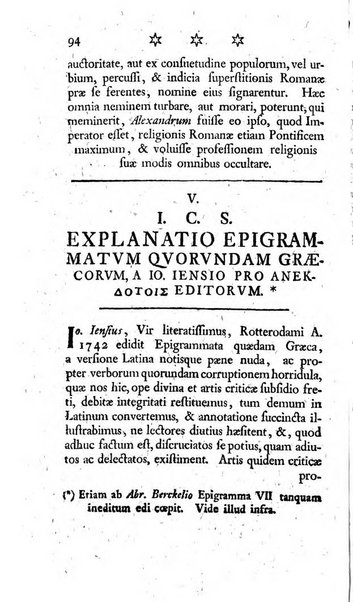 Miscellanea Lipsiensia nova, ad incrementum scientiarum, ab his qui sunt in colligendis Eruditorum novis actis occupati per partes publicata. Edendi consilium suscepit, sua nonnulla passim addidit, praefationem, qua instituti ratio explicatur, praemisit Frider. Otto Menckenius phil et I.V. Doctor