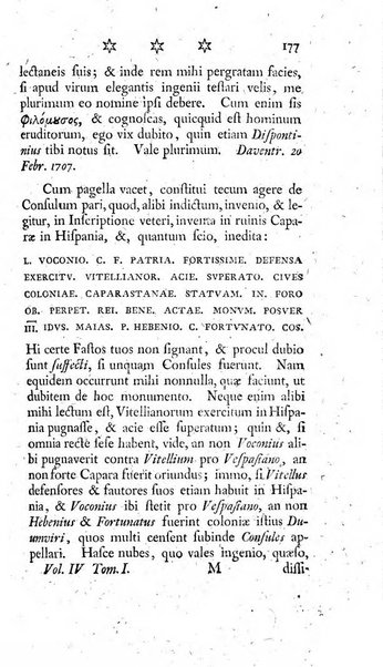 Miscellanea Lipsiensia nova, ad incrementum scientiarum, ab his qui sunt in colligendis Eruditorum novis actis occupati per partes publicata. Edendi consilium suscepit, sua nonnulla passim addidit, praefationem, qua instituti ratio explicatur, praemisit Frider. Otto Menckenius phil et I.V. Doctor