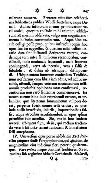 Miscellanea Lipsiensia nova, ad incrementum scientiarum, ab his qui sunt in colligendis Eruditorum novis actis occupati per partes publicata. Edendi consilium suscepit, sua nonnulla passim addidit, praefationem, qua instituti ratio explicatur, praemisit Frider. Otto Menckenius phil et I.V. Doctor