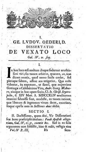 Miscellanea Lipsiensia nova, ad incrementum scientiarum, ab his qui sunt in colligendis Eruditorum novis actis occupati per partes publicata. Edendi consilium suscepit, sua nonnulla passim addidit, praefationem, qua instituti ratio explicatur, praemisit Frider. Otto Menckenius phil et I.V. Doctor