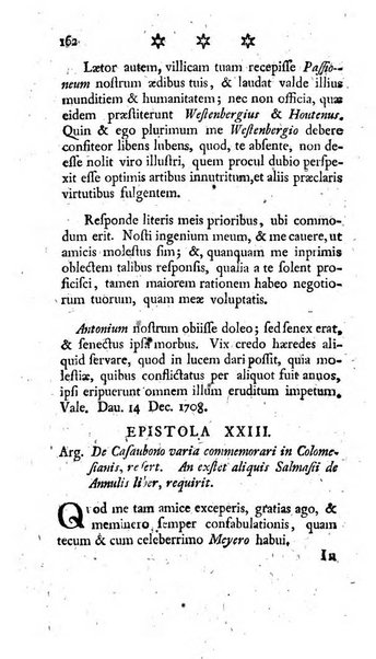 Miscellanea Lipsiensia nova, ad incrementum scientiarum, ab his qui sunt in colligendis Eruditorum novis actis occupati per partes publicata. Edendi consilium suscepit, sua nonnulla passim addidit, praefationem, qua instituti ratio explicatur, praemisit Frider. Otto Menckenius phil et I.V. Doctor