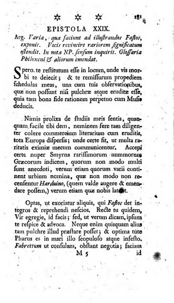 Miscellanea Lipsiensia nova, ad incrementum scientiarum, ab his qui sunt in colligendis Eruditorum novis actis occupati per partes publicata. Edendi consilium suscepit, sua nonnulla passim addidit, praefationem, qua instituti ratio explicatur, praemisit Frider. Otto Menckenius phil et I.V. Doctor