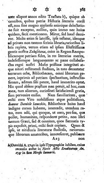 Miscellanea Lipsiensia nova, ad incrementum scientiarum, ab his qui sunt in colligendis Eruditorum novis actis occupati per partes publicata. Edendi consilium suscepit, sua nonnulla passim addidit, praefationem, qua instituti ratio explicatur, praemisit Frider. Otto Menckenius phil et I.V. Doctor