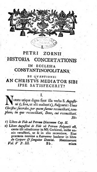 Miscellanea Lipsiensia nova, ad incrementum scientiarum, ab his qui sunt in colligendis Eruditorum novis actis occupati per partes publicata. Edendi consilium suscepit, sua nonnulla passim addidit, praefationem, qua instituti ratio explicatur, praemisit Frider. Otto Menckenius phil et I.V. Doctor