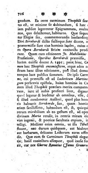 Miscellanea Lipsiensia nova, ad incrementum scientiarum, ab his qui sunt in colligendis Eruditorum novis actis occupati per partes publicata. Edendi consilium suscepit, sua nonnulla passim addidit, praefationem, qua instituti ratio explicatur, praemisit Frider. Otto Menckenius phil et I.V. Doctor