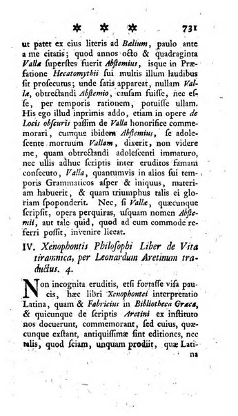 Miscellanea Lipsiensia nova, ad incrementum scientiarum, ab his qui sunt in colligendis Eruditorum novis actis occupati per partes publicata. Edendi consilium suscepit, sua nonnulla passim addidit, praefationem, qua instituti ratio explicatur, praemisit Frider. Otto Menckenius phil et I.V. Doctor