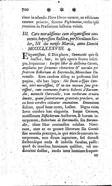 Miscellanea Lipsiensia nova, ad incrementum scientiarum, ab his qui sunt in colligendis Eruditorum novis actis occupati per partes publicata. Edendi consilium suscepit, sua nonnulla passim addidit, praefationem, qua instituti ratio explicatur, praemisit Frider. Otto Menckenius phil et I.V. Doctor