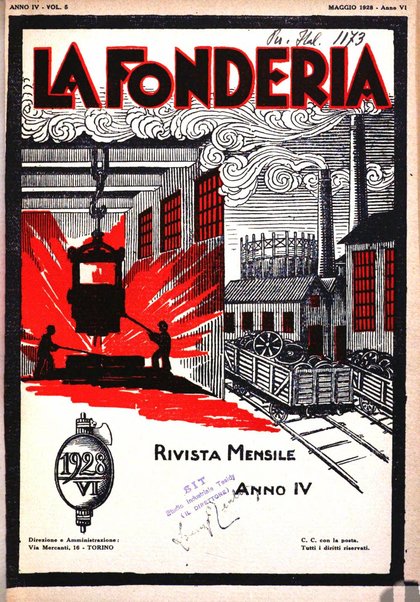 La fonderia rivista tecnica, industriale