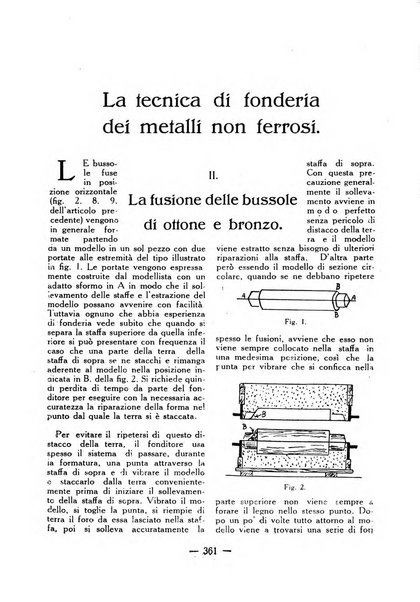 La fonderia rivista tecnica, industriale