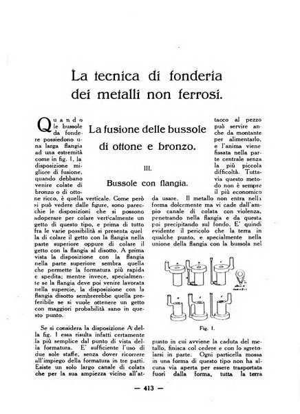 La fonderia rivista tecnica, industriale