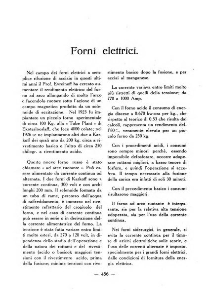 La fonderia rivista tecnica, industriale