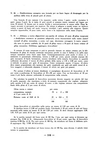 La fonderia rivista tecnica, industriale