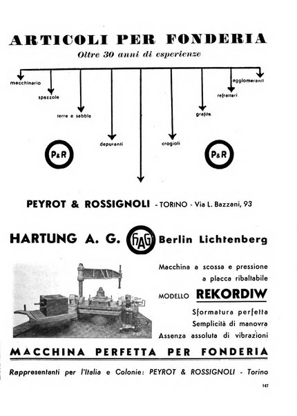 La fonderia rivista tecnica, industriale