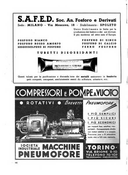 La fonderia rivista tecnica, industriale