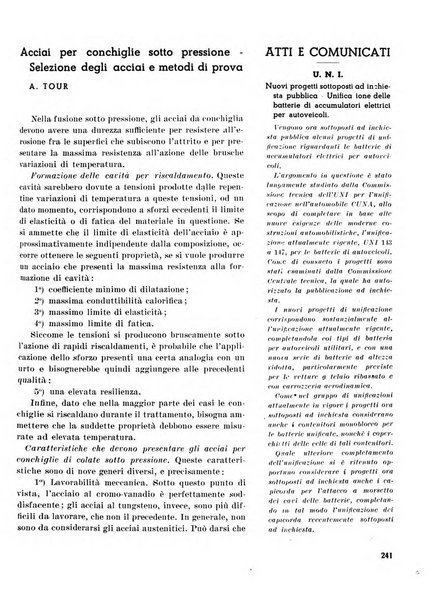 La fonderia rivista tecnica, industriale