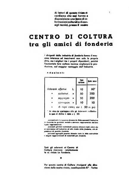 La fonderia rivista tecnica, industriale