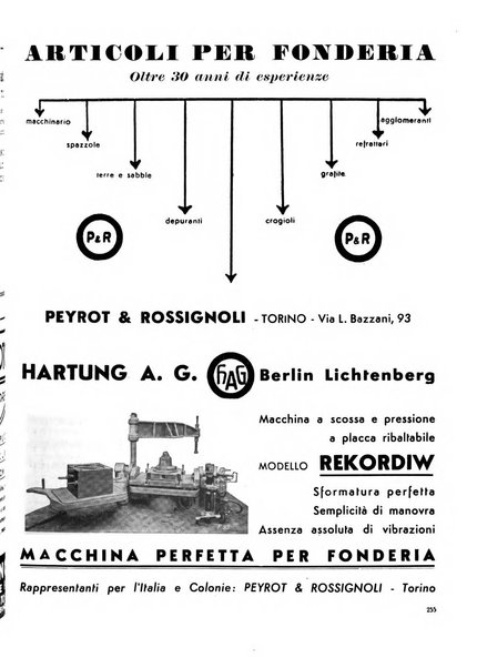 La fonderia rivista tecnica, industriale