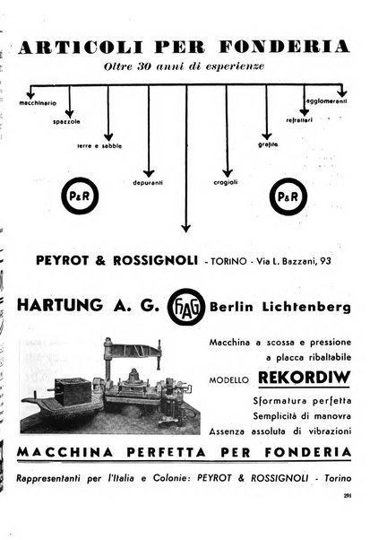 La fonderia rivista tecnica, industriale