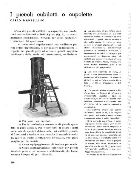 La fonderia rivista tecnica, industriale