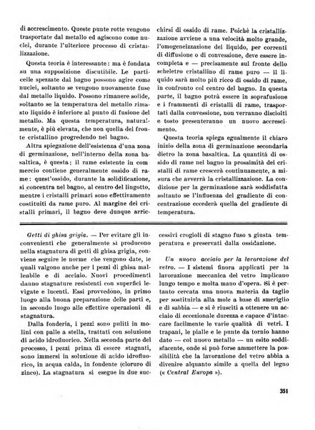 La fonderia rivista tecnica, industriale