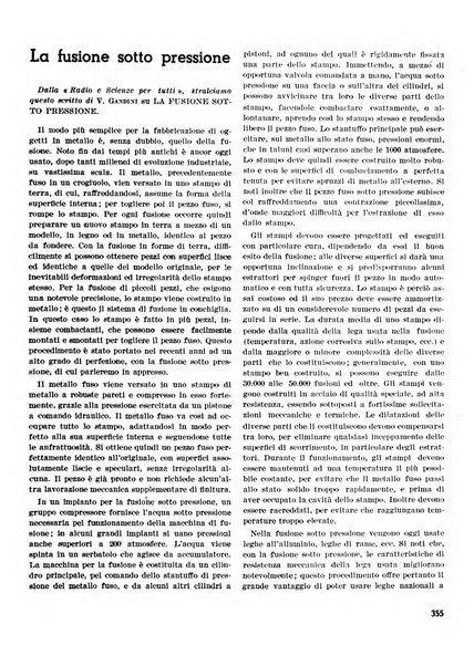 La fonderia rivista tecnica, industriale