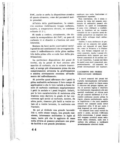 La fonderia rivista tecnica, industriale