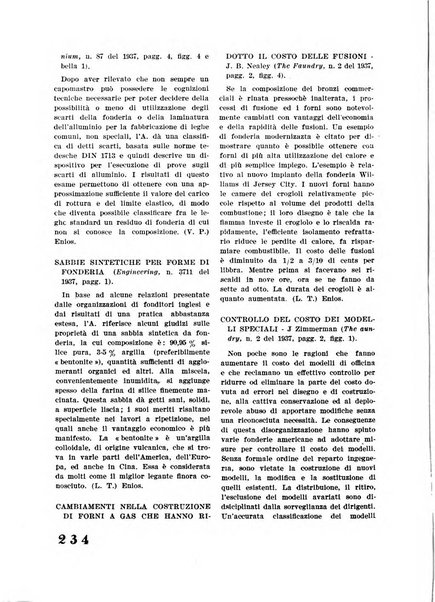 La fonderia rivista tecnica, industriale