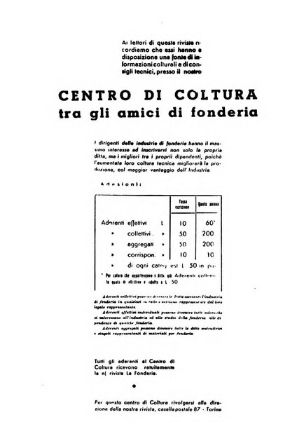 La fonderia rivista tecnica, industriale