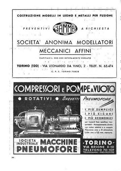 La fonderia rivista tecnica, industriale