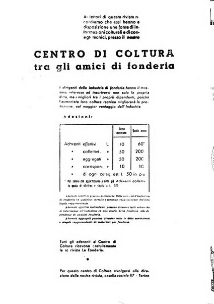 La fonderia rivista tecnica, industriale