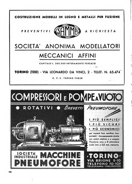 La fonderia rivista tecnica, industriale