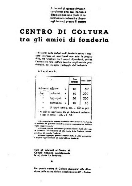 La fonderia rivista tecnica, industriale