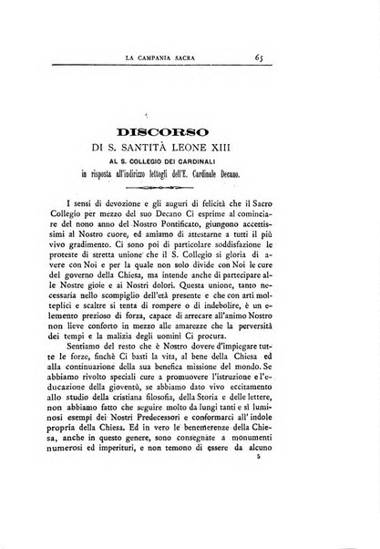 La Campania sacra monitore religioso mensile dell'Archidiocesi di Capua