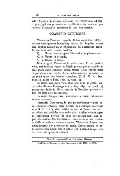 La Campania sacra monitore religioso mensile dell'Archidiocesi di Capua