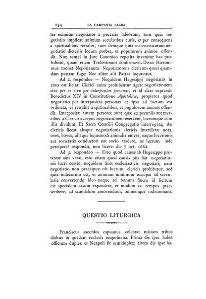 La Campania sacra monitore religioso mensile dell'Archidiocesi di Capua