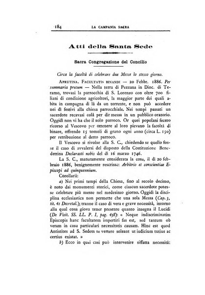 La Campania sacra monitore religioso mensile dell'Archidiocesi di Capua