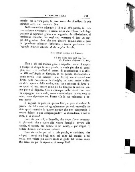 La Campania sacra monitore religioso mensile dell'Archidiocesi di Capua