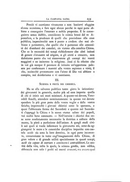 La Campania sacra monitore religioso mensile dell'Archidiocesi di Capua