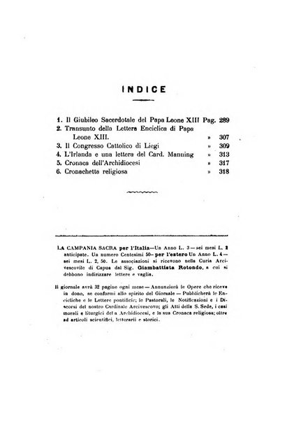 La Campania sacra monitore religioso mensile dell'Archidiocesi di Capua