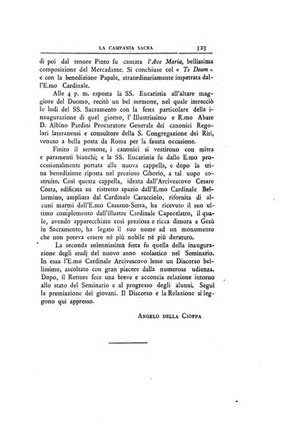 La Campania sacra monitore religioso mensile dell'Archidiocesi di Capua