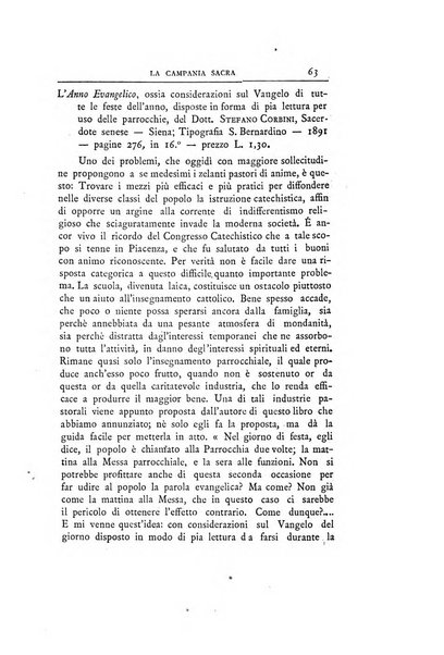 La Campania sacra monitore religioso mensile dell'Archidiocesi di Capua