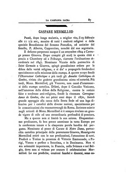 La Campania sacra monitore religioso mensile dell'Archidiocesi di Capua