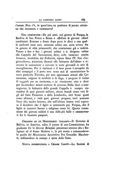 La Campania sacra monitore religioso mensile dell'Archidiocesi di Capua