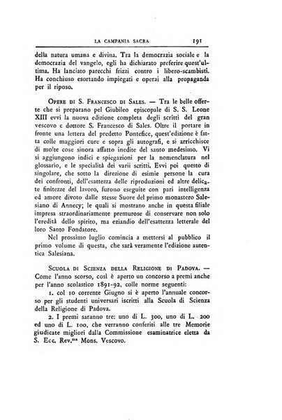 La Campania sacra monitore religioso mensile dell'Archidiocesi di Capua